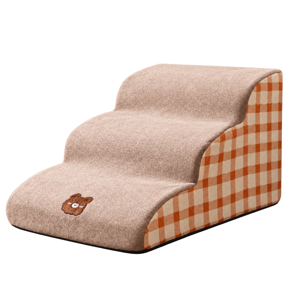 Gingham Three-Step Stairs